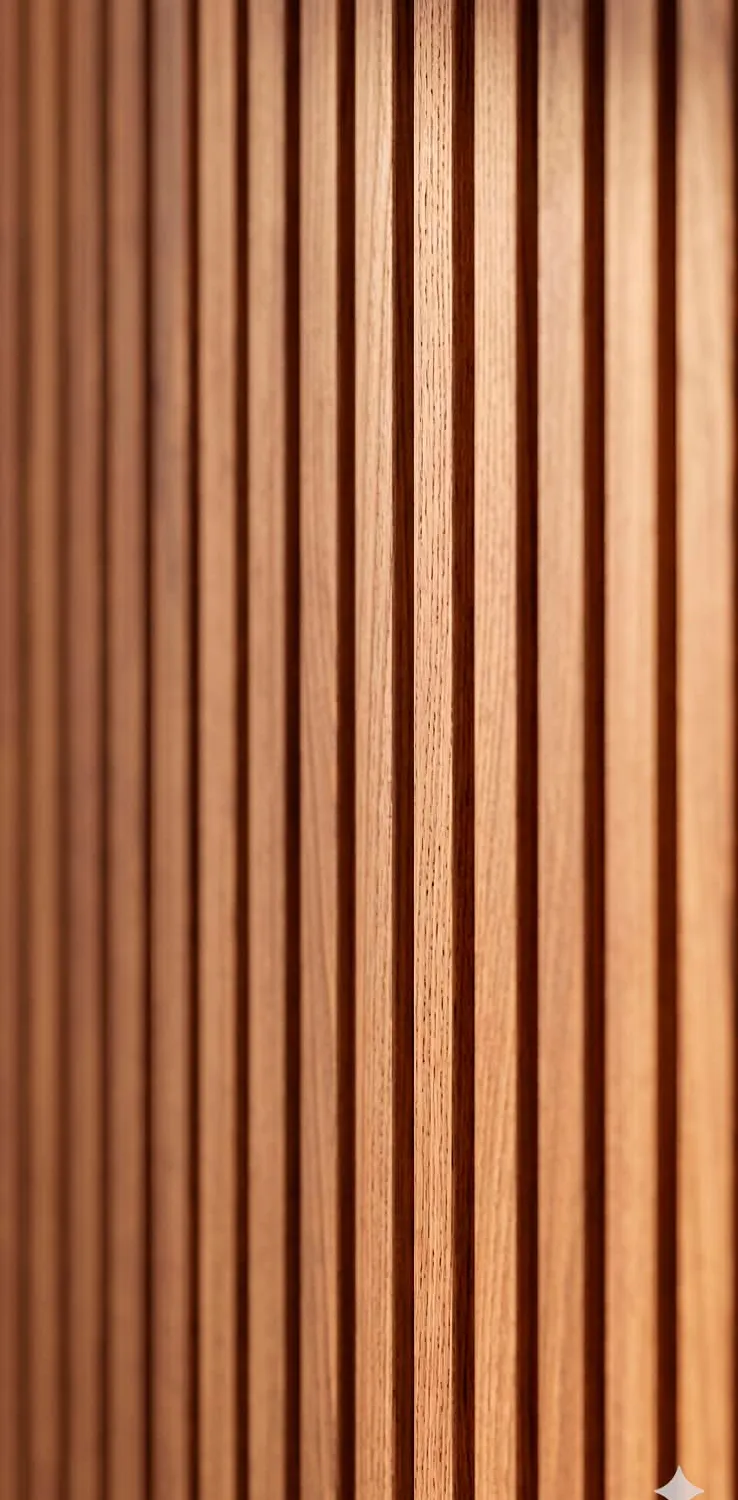 Detalle de la palillería de madera natural del envolvente Arquo